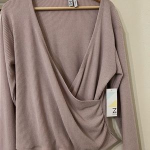 Zella cross front sweater